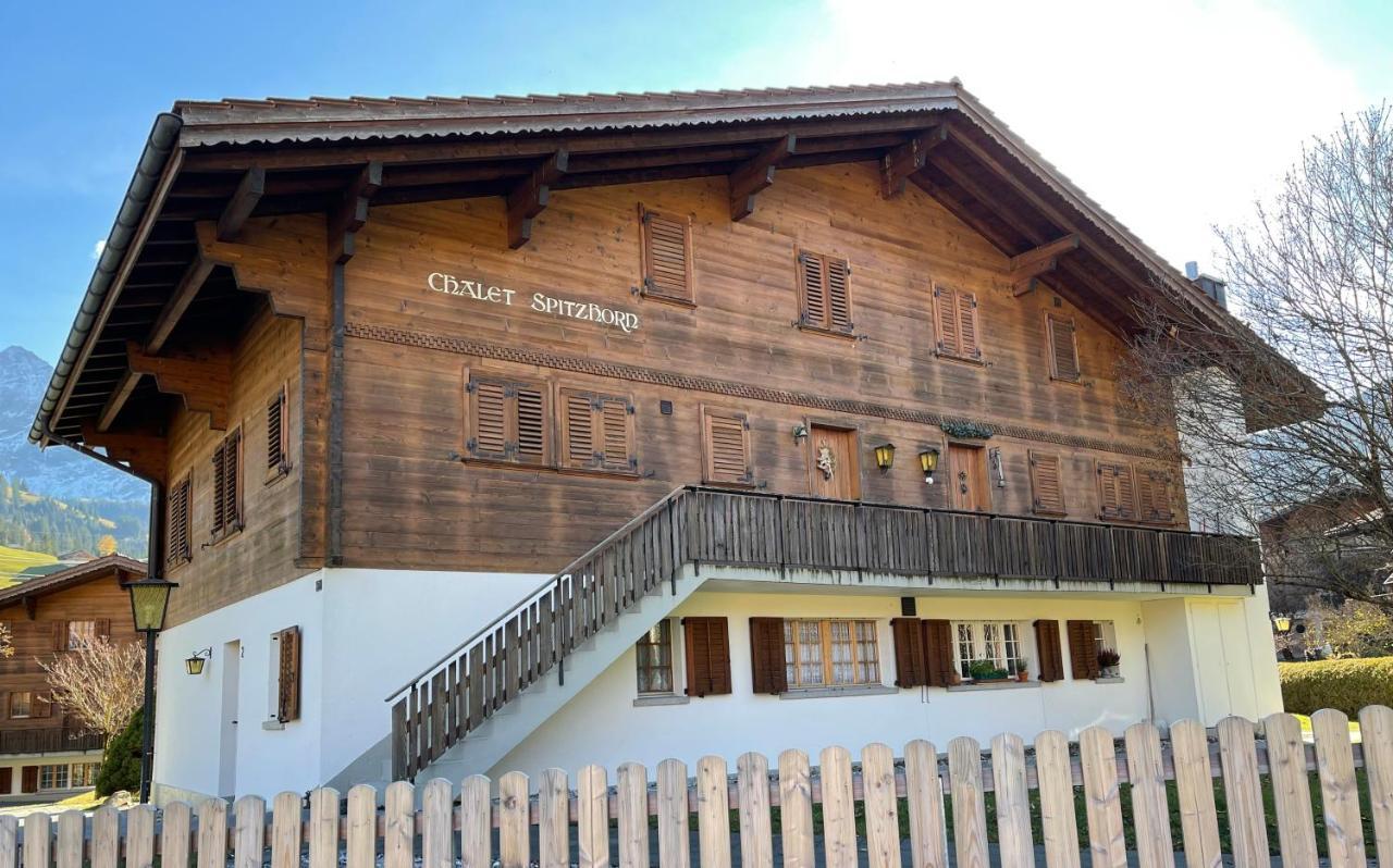 شقة Chalet Spitzhorn - Your Peak Getaway - Private Terrasse & Gratis Parkplatz Gsteig المظهر الخارجي الصورة